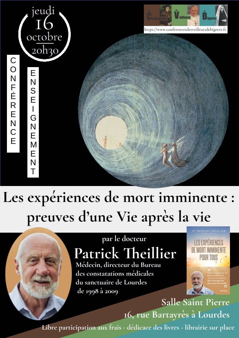 Le Dr Patrick Theillier en conférence à Lourdes le 16 octobre 2025