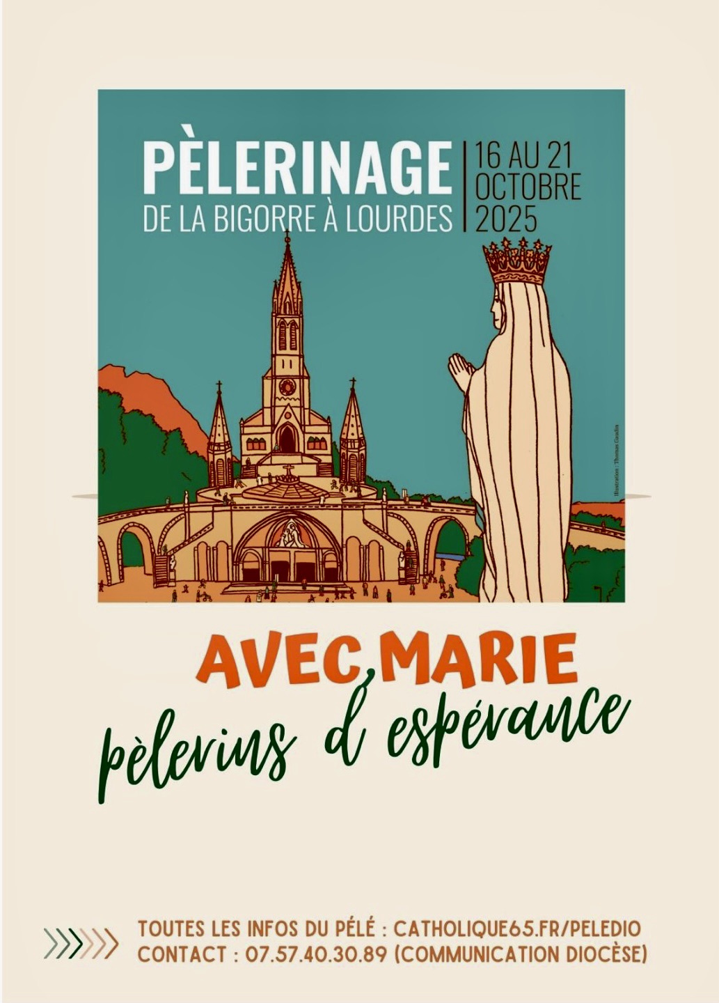 La Bigorre en pèlerinage à Lourdes du 16 au 21 octobre 2025