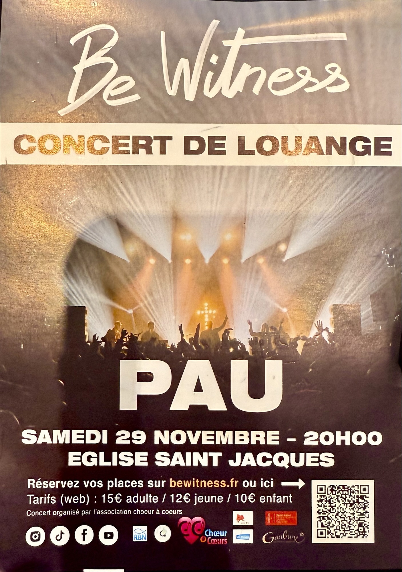 Be Witness en concert à Pau le 29 novembre 2025